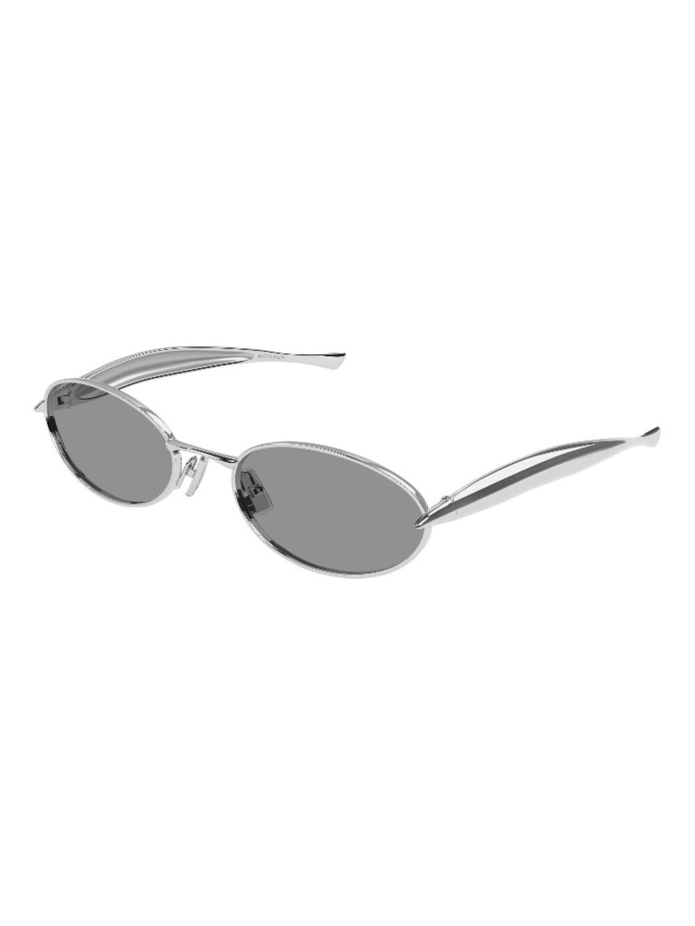New Bottega Veneta Unisex Sunglasses Silver Grey Lens Metal Frame BV1386S 007 57